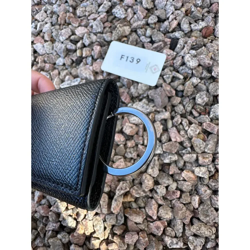 Coach 4 Ring Key Case in Black - F139 - Picture 3 of 8